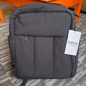 NWT Baby Brezza Quilted Puffer Backpack Diaper Bag - Black
